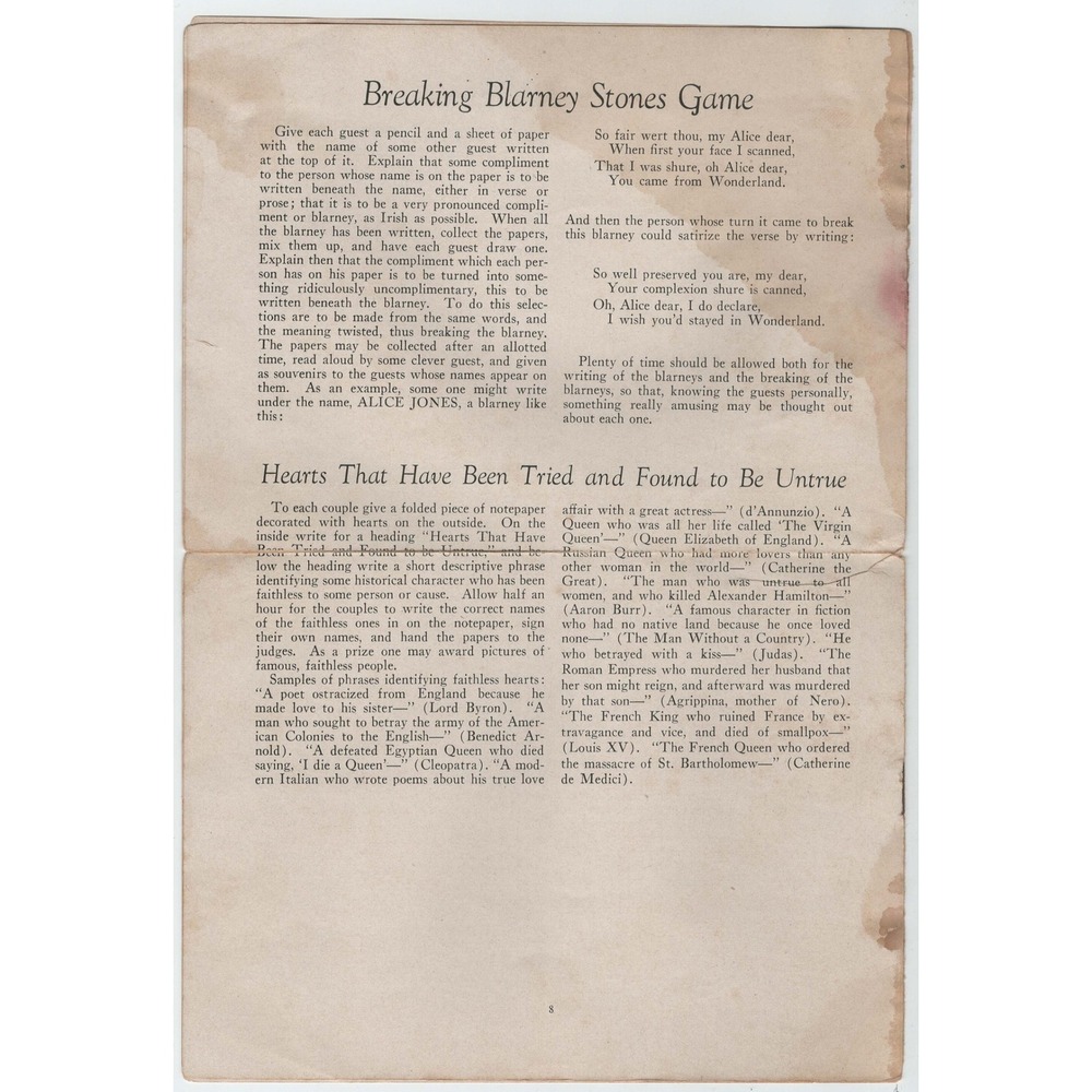 Vintage Good Housekeeping The Art and Etiquette of Entertaining Games Booklet - Picture 2 of 2